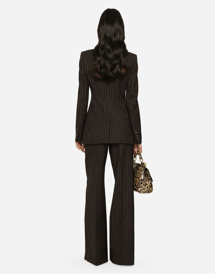 Dolce&Gabbana Double-breasted pinstripe wool Turlington jacket Multicolor F29QFTFR2ZT