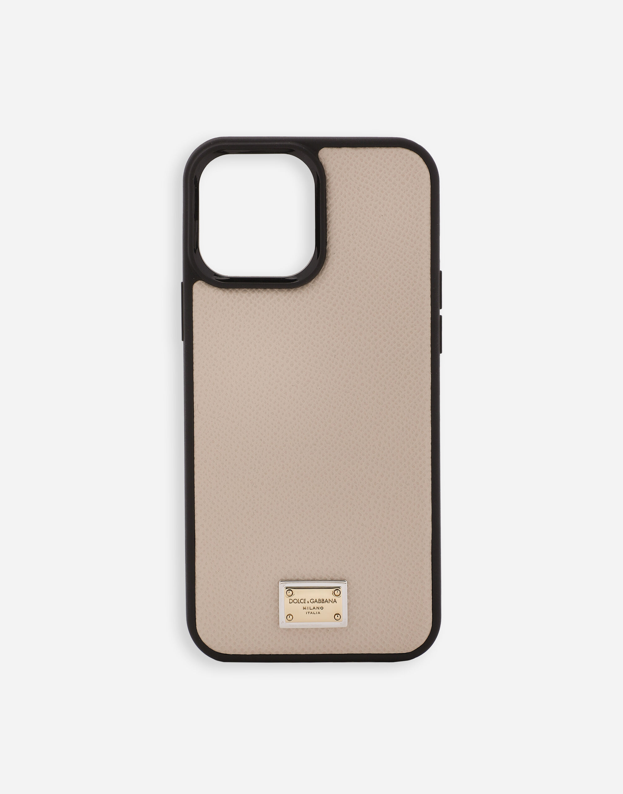 Calfskin iPhone 13 Pro Max cover in Pink for Dolce Gabbana US