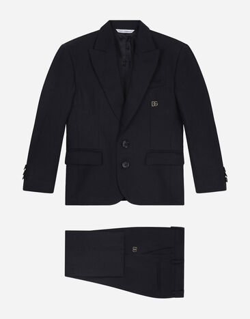 Dolce & Gabbana Linen single-breasted suit Black L41U50FU2NF