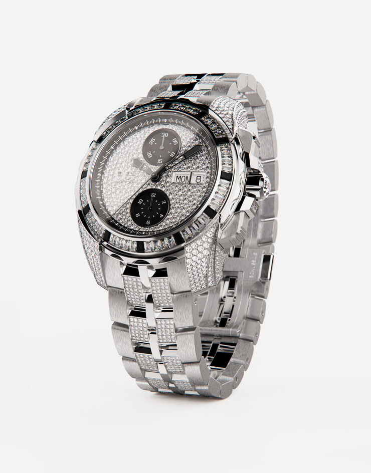 Dolce & Gabbana Reloj de oro y pavés de diamantes Oro Blanco WWJS1GXP002