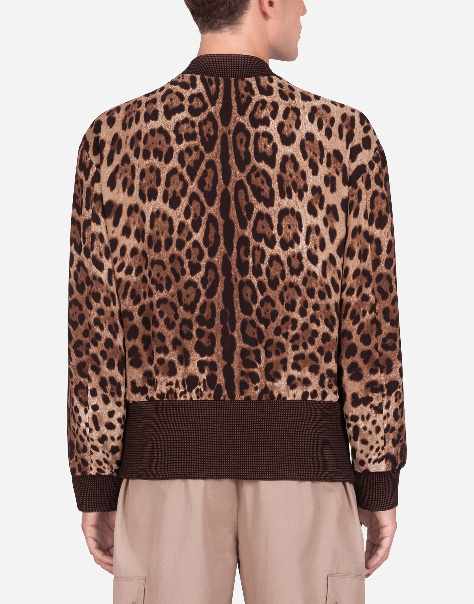 Padded leopard-print nylon jacket in Animal Print for Women