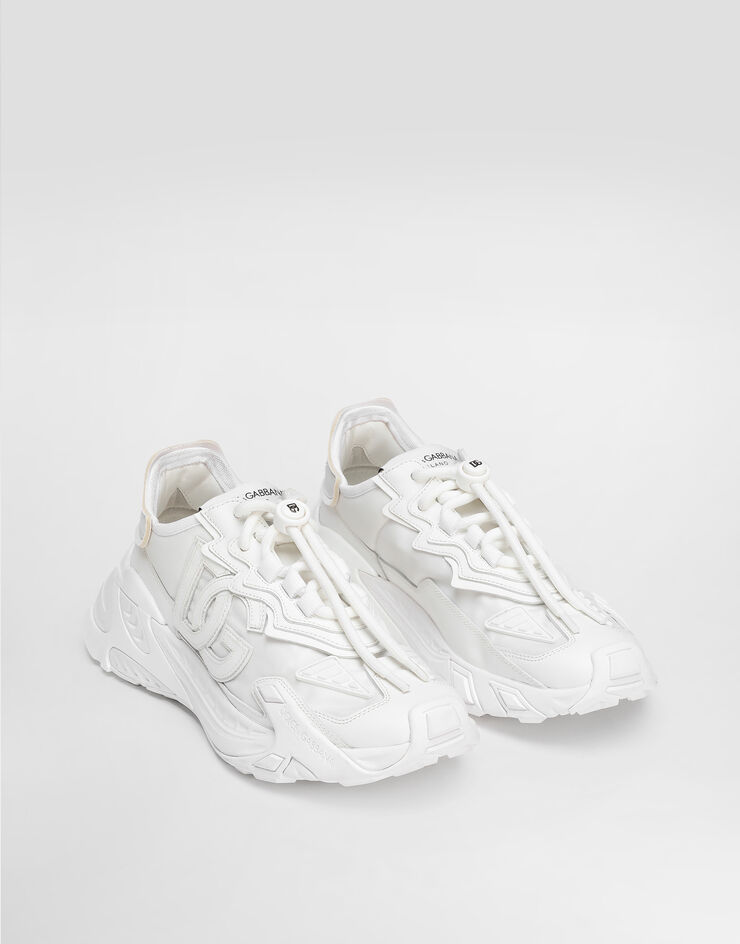 Dolce & Gabbana Day faster viscose fabric sneakers White CK2355AG363