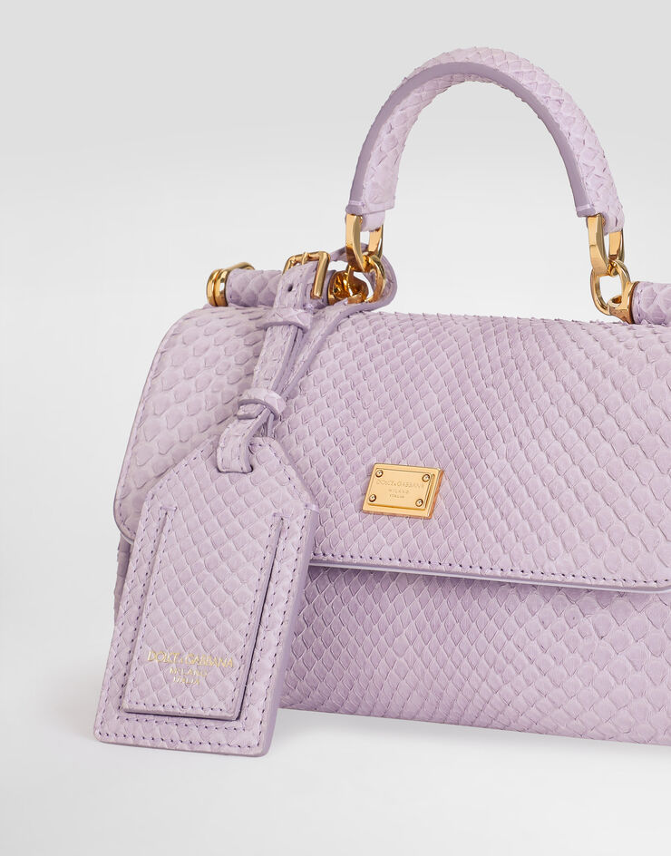 Dolce & Gabbana Mini My Sicily handbag in python Dolce & Gabbana Mini My Sicily handbag in python Lilac BB7864B2X46
