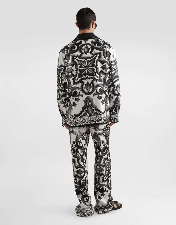 Dolce & Gabbana Majolica-print twill trousers Multicolor GVRMATHI1SV