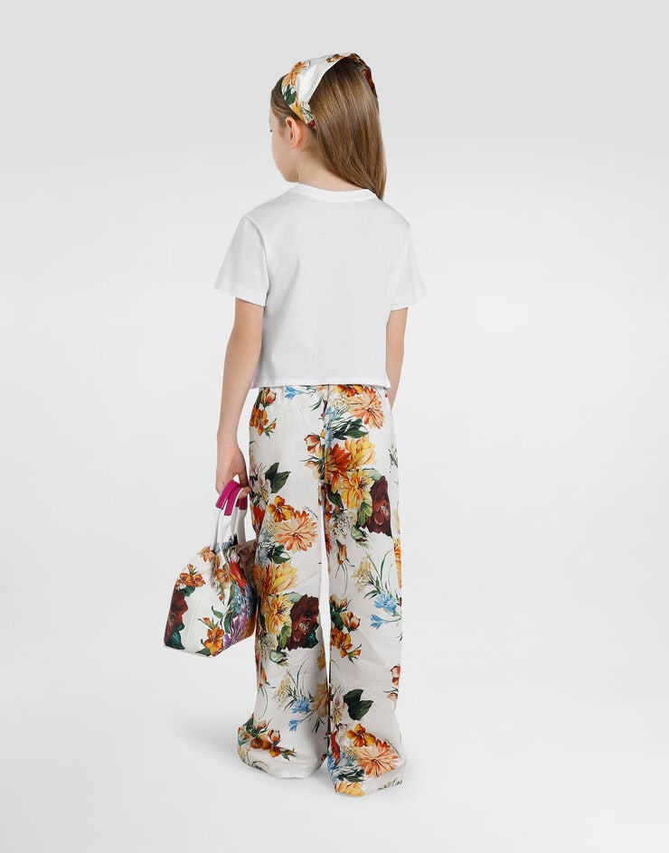 Dolce & Gabbana Flower-print poplin bandana Print LB4H91HS5TV
