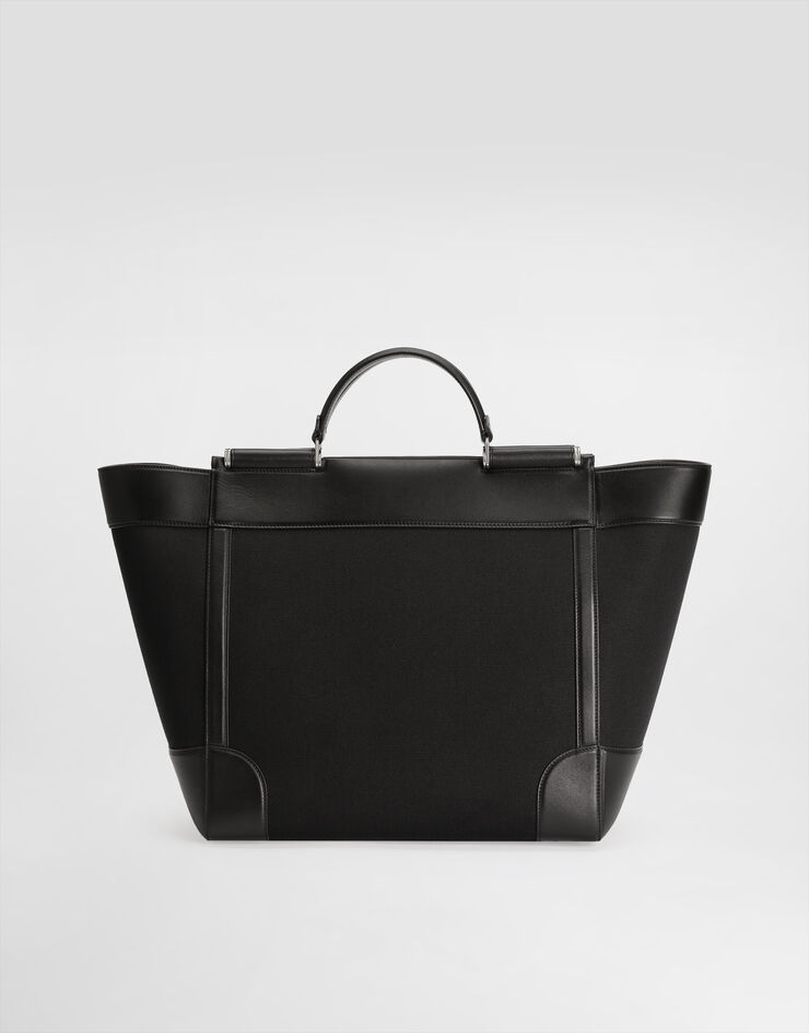 Dolce & Gabbana 小牛皮与草编手袋 黑 BM2448A9C21