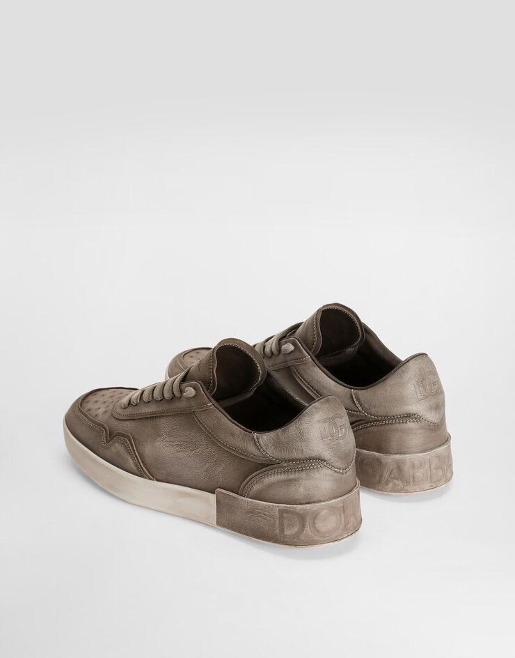 Dolce & Gabbana سنيكرز بورتوفينو من جلد عجل Grey CS2378AW467