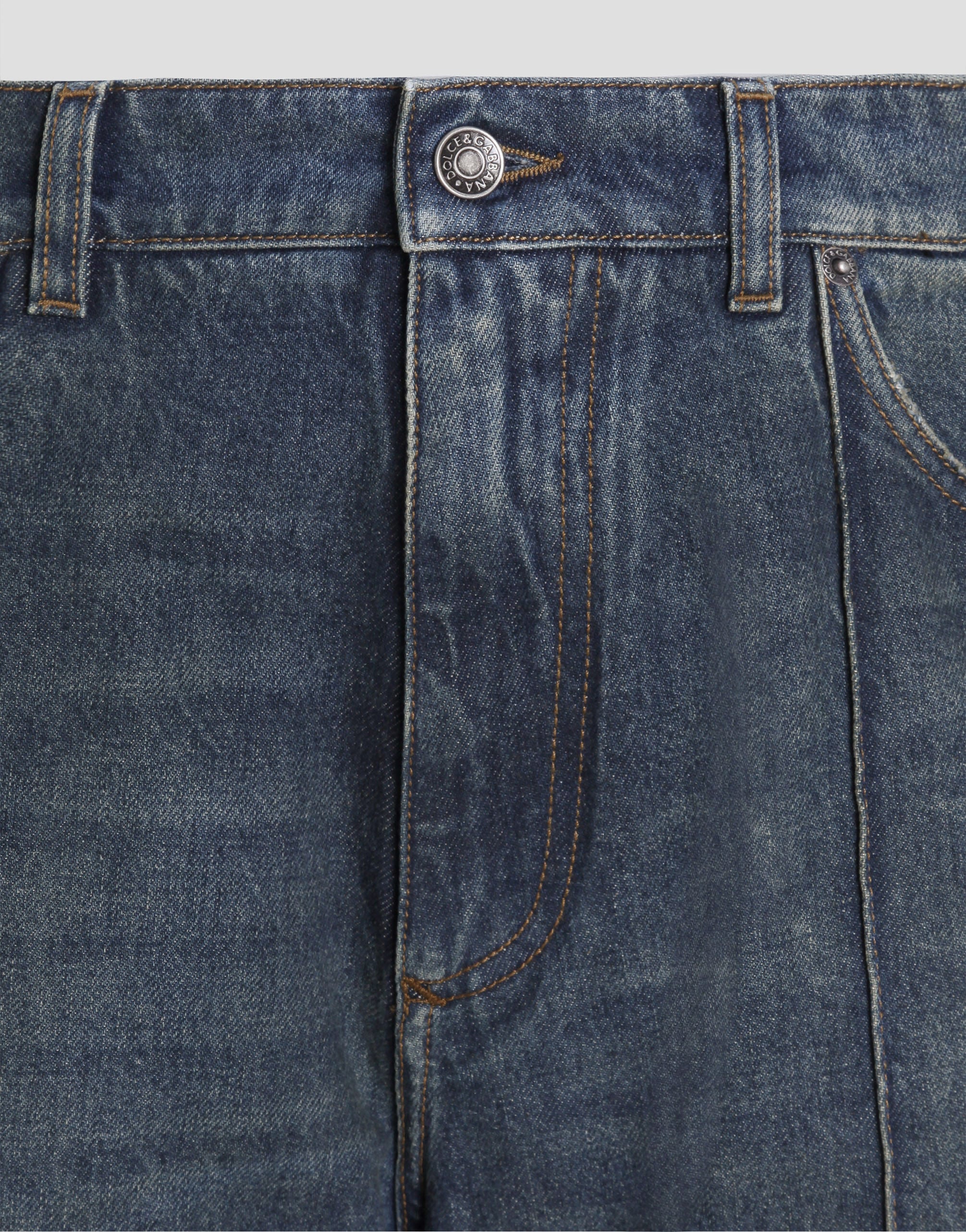 Denim trousers in Multicolor for Men | Dolce&Gabbana® US