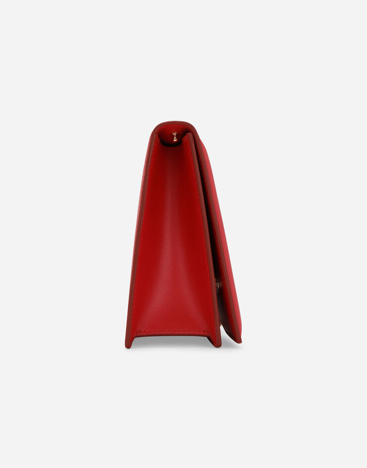 Dolce & Gabbana Sac logo DG à bandoulière en cuir de veau Rouge BB7287AW576