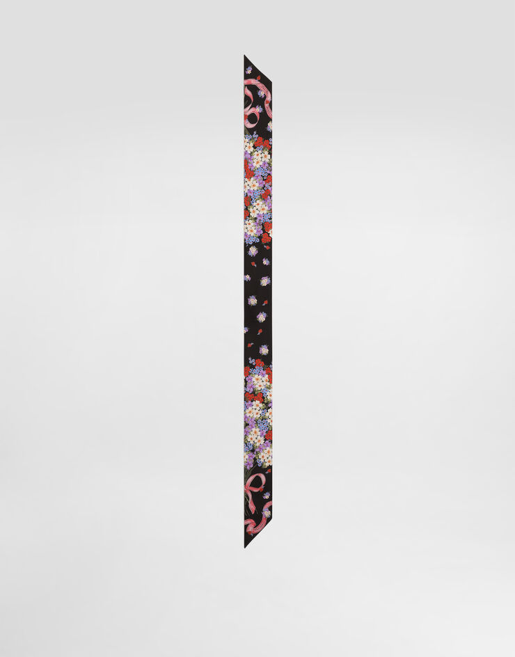 Dolce & Gabbana Small floral-print silk twill bandeau 6x100 Dolce & Gabbana Small floral-print silk twill bandeau 6x100 Multicolor FS215AGDDLI
