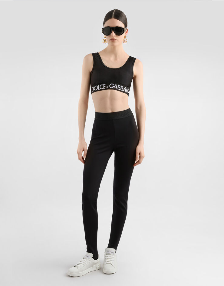 Dolce & Gabbana Spandex jersey top Black F756QTFUGQU