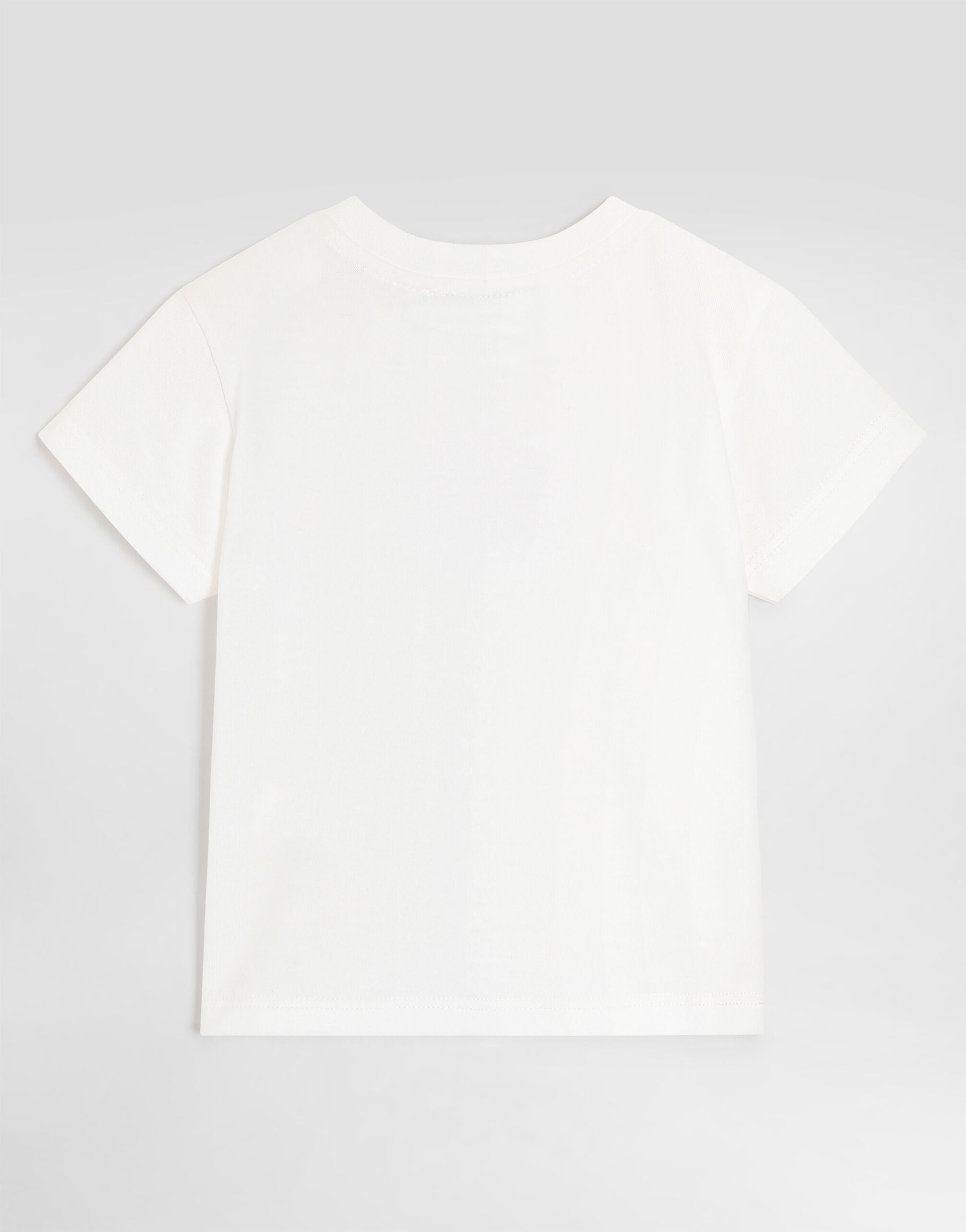 DOLCE&GABBANA エンボスロゴ Tシャツ ホワイト Whiteのボーイズ エンボス ロゴ ジャージー Tシャツ | Dolce&Gabbana®