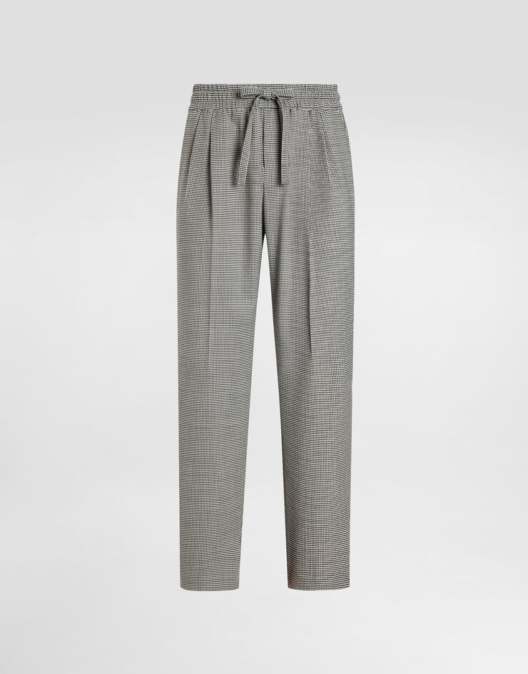 Dolce & Gabbana Wool houndstooth joggers Multicolor GP12QTFQZAG