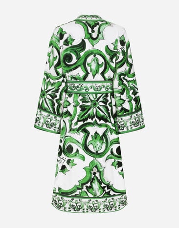Dolce & Gabbana Халат из махрового хлопка разноцветный TCF010TCAGP