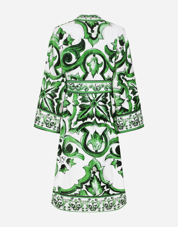 Dolce & Gabbana Cotton Terry Bathrobe Multicolor TCF010TCAGP