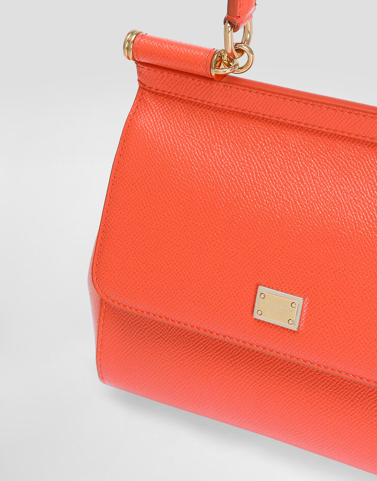 Dolce & Gabbana Small Sicily handbag in calfskin Orange BB6003B1001