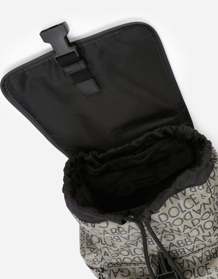 Dolce & Gabbana Coated nylon backpack with logo print Multicolor EM0100AJ705