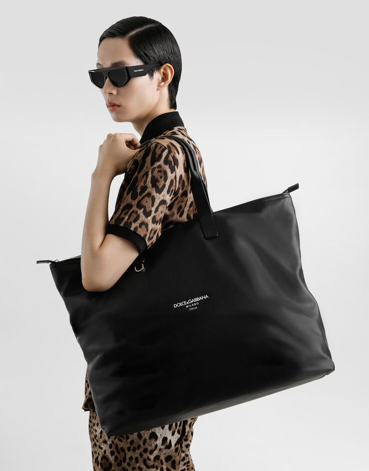 Dolce & Gabbana 大号小牛皮购物袋 黑 BM2374A6E48