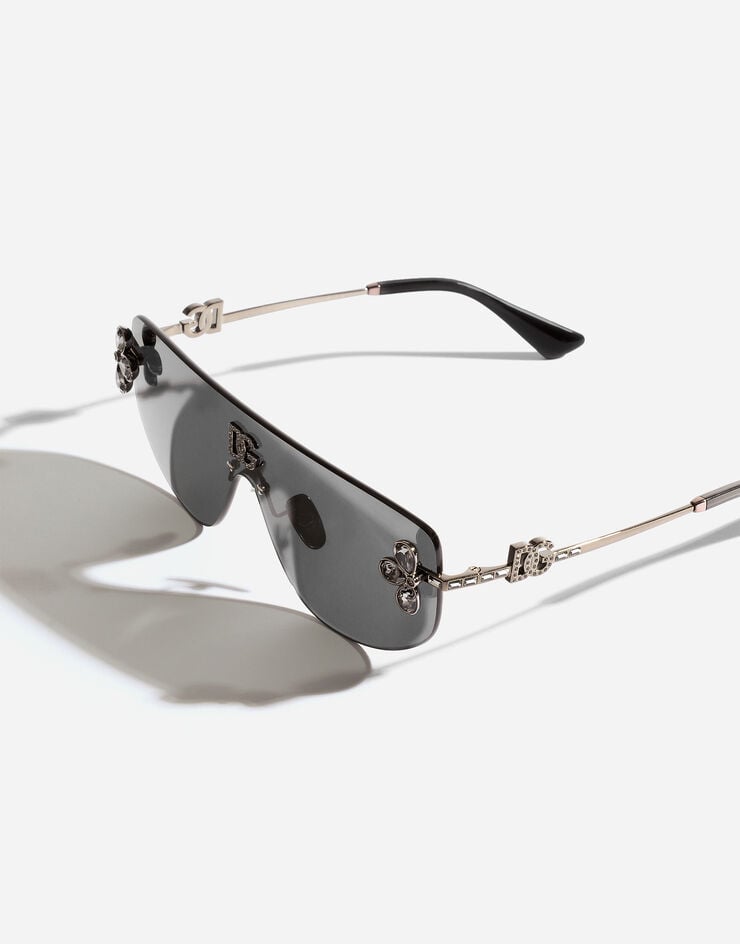 Dolce & Gabbana DG Crystals Sunglasses Dolce & Gabbana DG Crystals Sunglasses Black VG2333VM66G