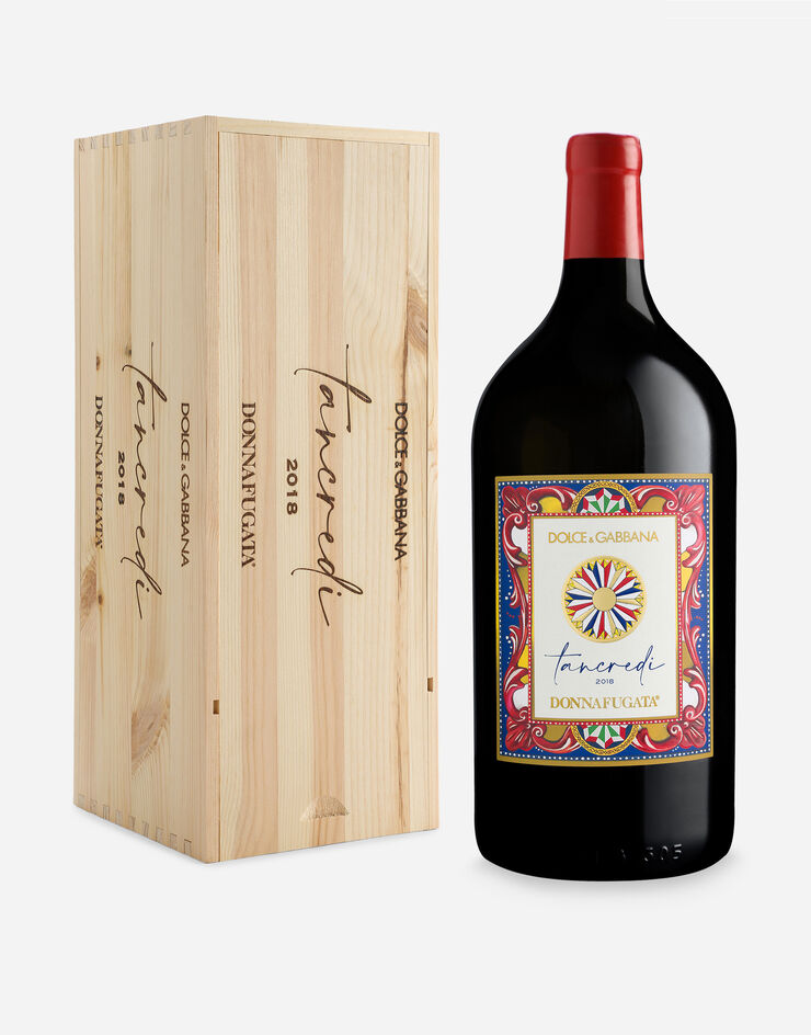 Dolce & Gabbana TANCREDI 2018 - Красное вино Terre Siciliane IGT (Jéroboam 3 л) Деревянная коробка Красное PW1803RES03