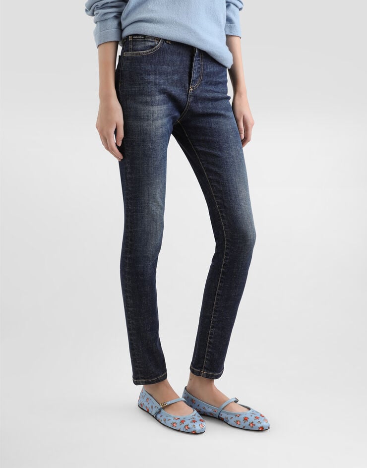 Dolce & Gabbana 5-pocket stretch denim trousers Multicolor FTDIWDG8MB9