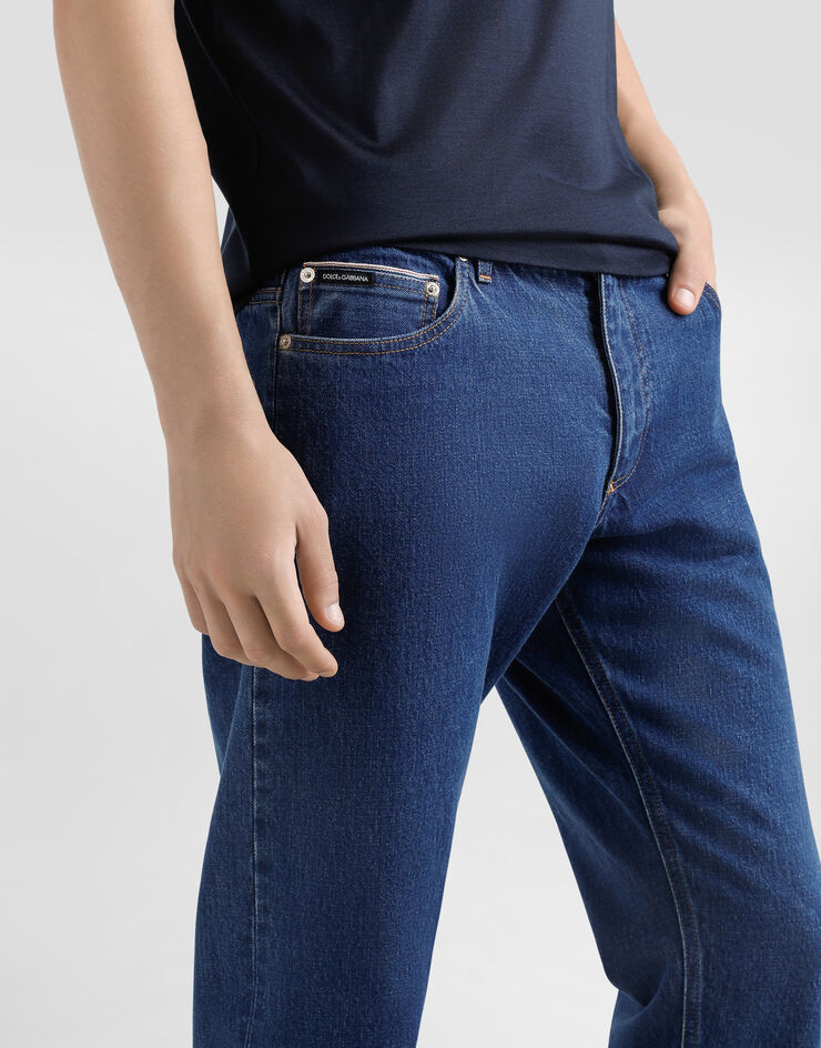 Dolce & Gabbana ロゴプレート コットン ルーズフィットジーンズ マルチカラー GYJDADG8MF6