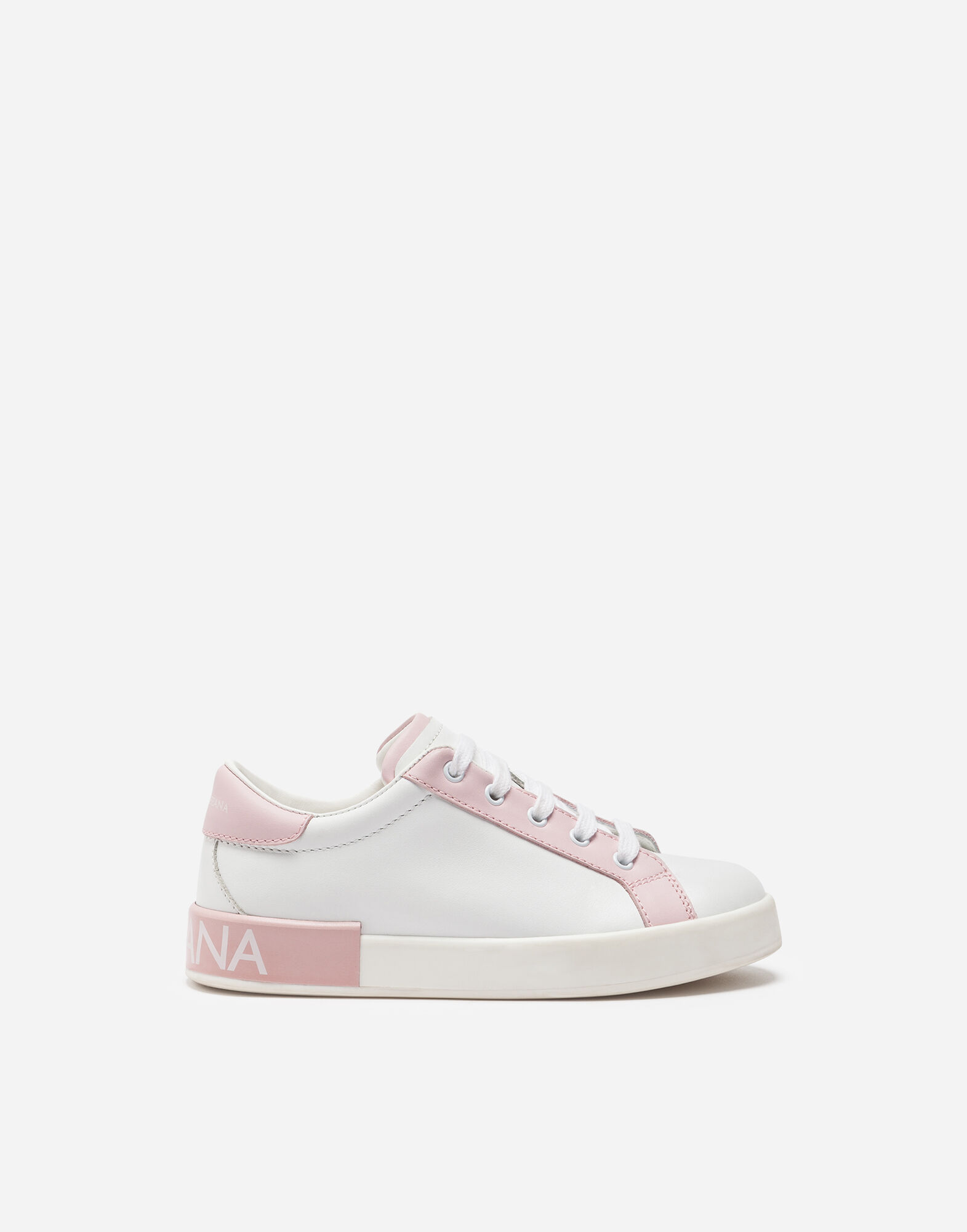 Sneakers In Pelle Scarpe Bambina Dolce Gabbana