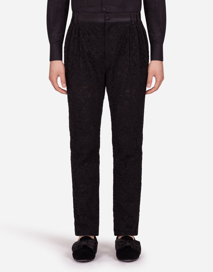 Dolce & Gabbana Pants in cordonnet lace ブラック GW8QHTHLMD9