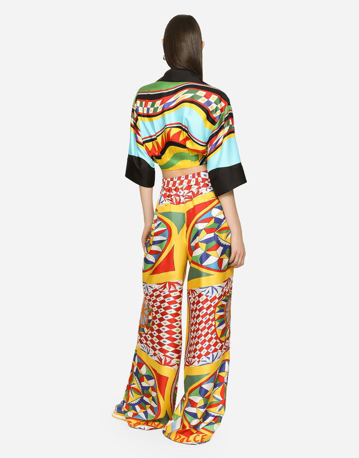 Dolce&Gabbana Carretto-print twill pajama pants Red FTCISTHI1MK