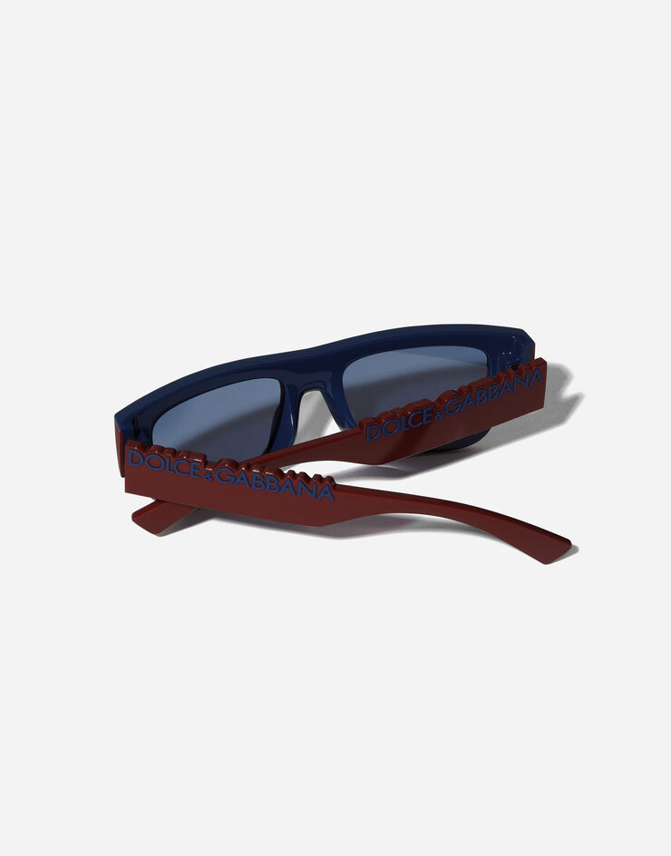 Dolce & Gabbana DG Logo Sunglasses Red/blue VG601FVN680