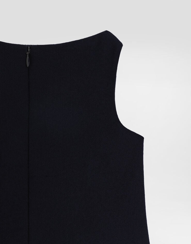 Dolce & Gabbana Wool canvas dress Blue L54DH0FU28G
