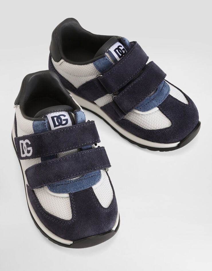 Dolce & Gabbana Sneakers DG Cushion aus Netzgewebe und Veloursleder Multicolor DN0229AY128