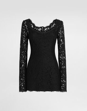 Dolce & Gabbana Cordonetto lace dress Dolce & Gabbana Cordonetto lace dress Black F632ITHLM5E