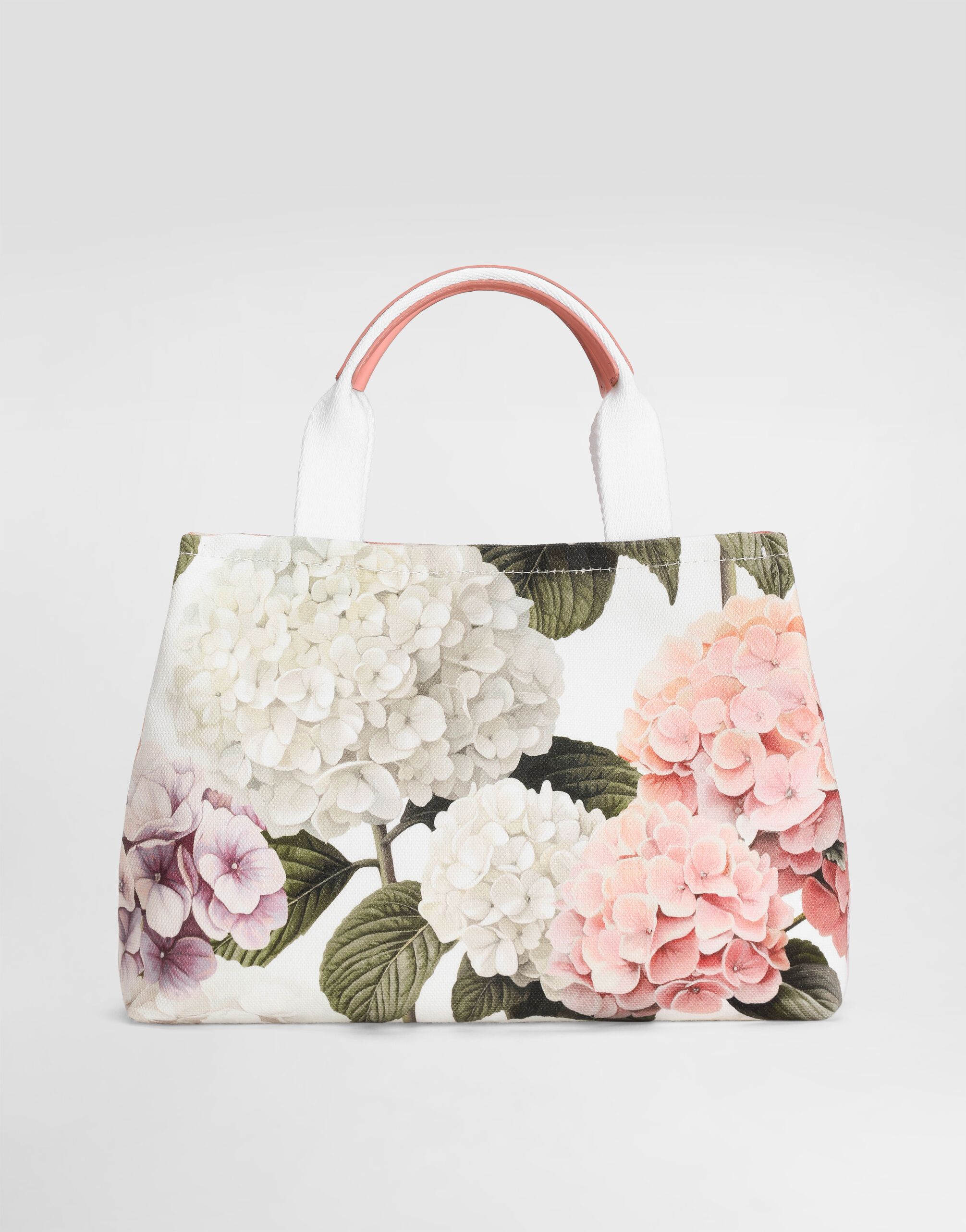 Hydrangeas-print canvas shopping bag in Multicolor for Girls