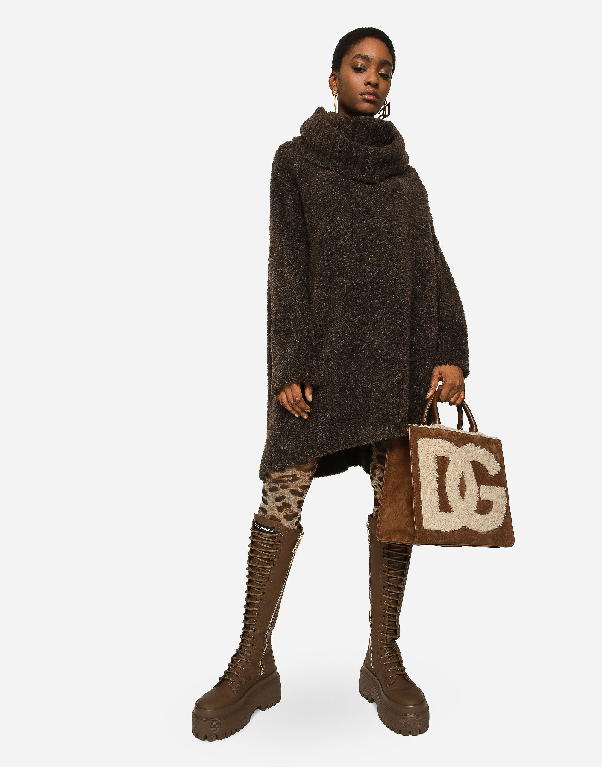 Small DG Daily shopper in Brown for | Dolce&Gabbana® US