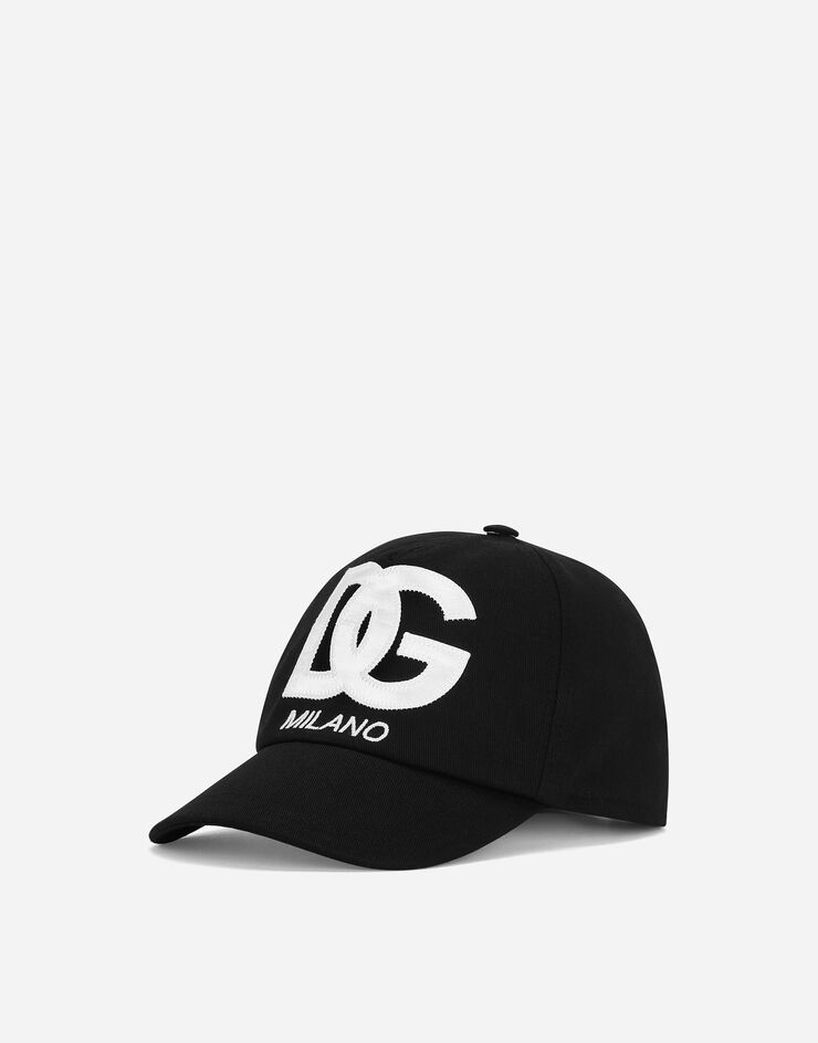 Dolce & Gabbana Baseball cap with DG Logo embroidery Black LB4H80G7KN0