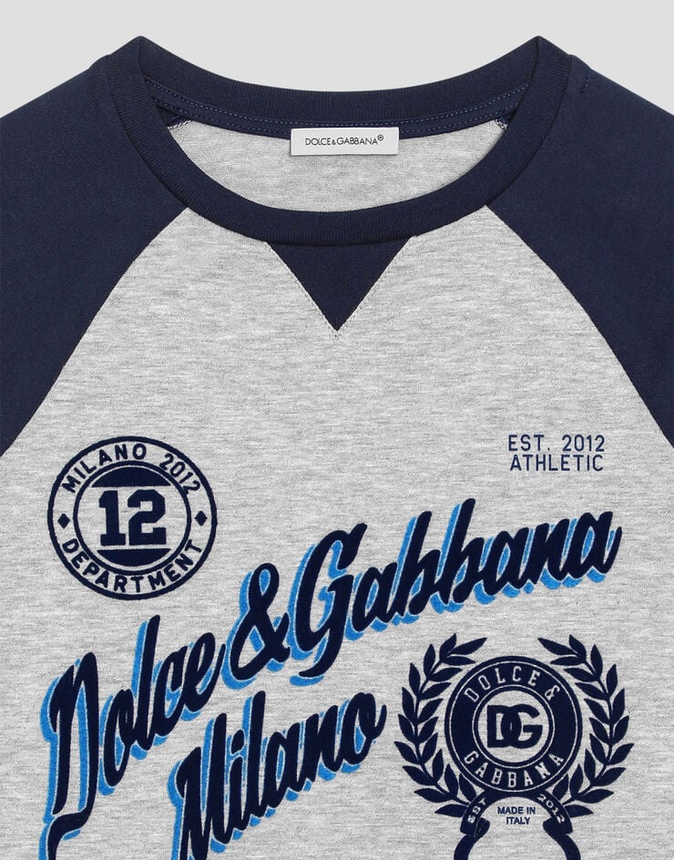Dolce & Gabbana T-shirt with DG print Multicolor L4JTIXG7PDR