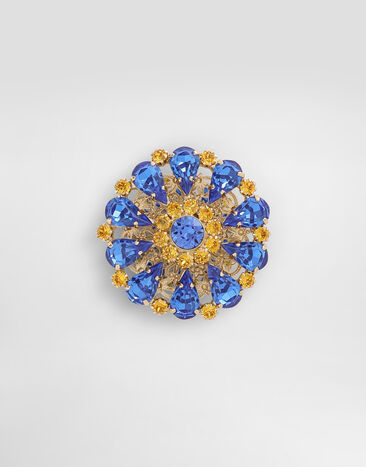 Dolce & Gabbana Broche avec strass Multicolor WPR5S6W1111