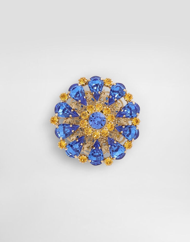 Dolce & Gabbana Brooch with rhinestones Dolce & Gabbana Brooch with rhinestones Multicolor WPR5S6W1111