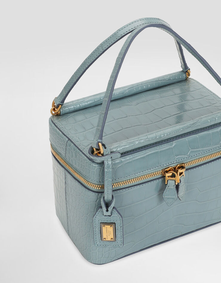 Dolce & Gabbana Sicily handbag in alligator leather Azure BB7732B2EM0