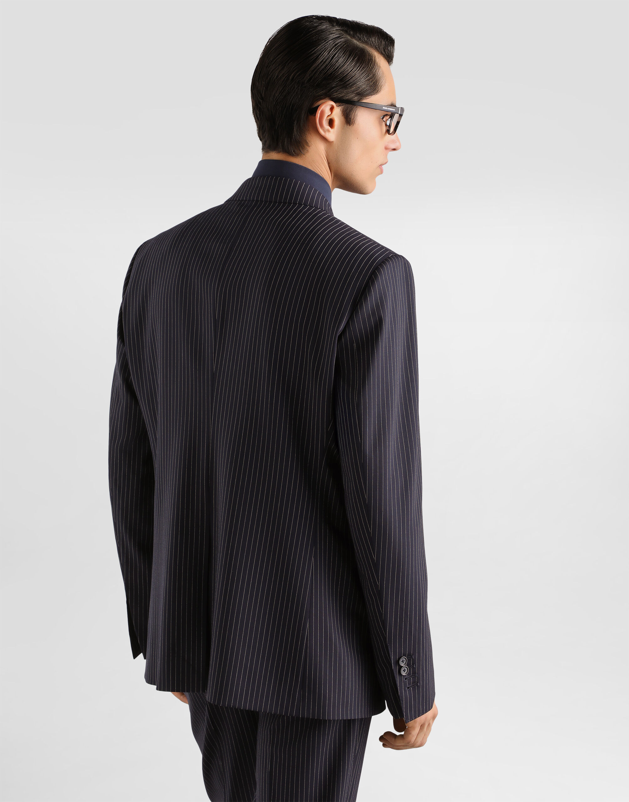 Martini light double-breasted pinstriped wool jacket in for Men