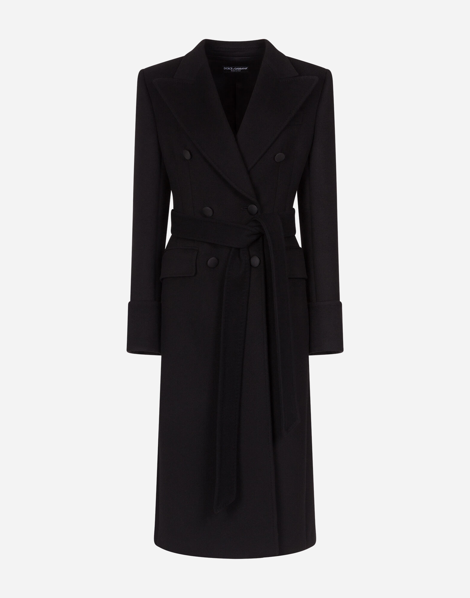 ■DOLCE&GABBANA■ウール ダブルブレスト コート ブルーのボーイズ Double-breasted wool coat | Dolce&Gabbana®
