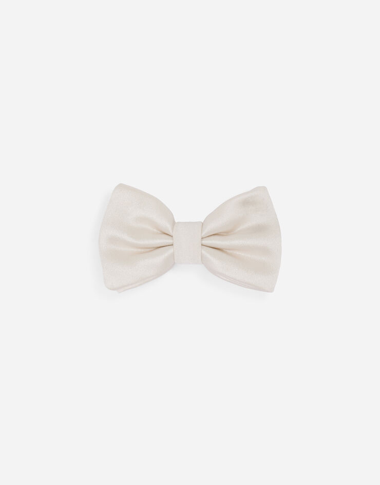 Dolce & Gabbana Галстук-бабочка из шелкового дюшеса белый LN6A69FU1A9