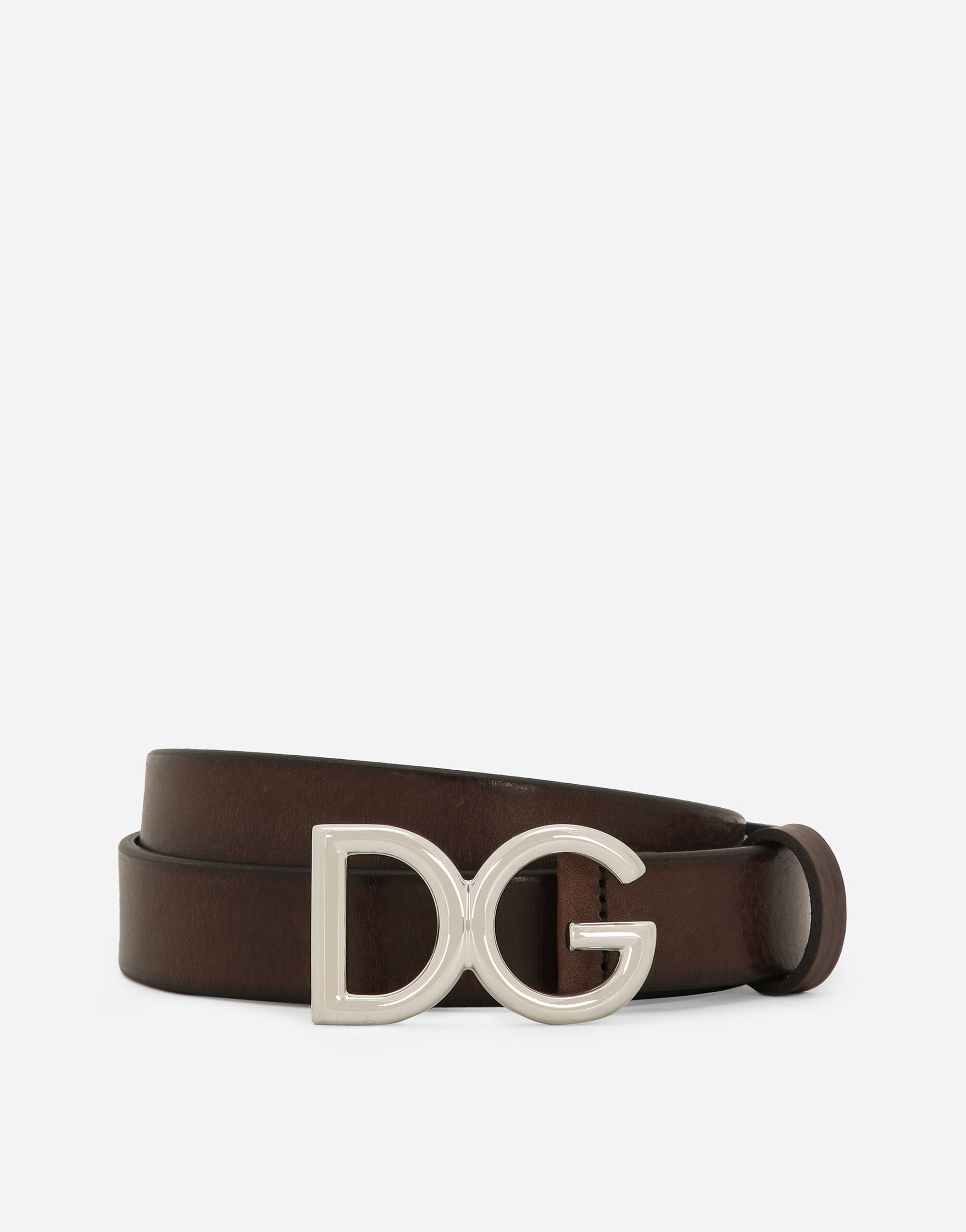 Dolce&Gabbana ベルト マルチカラーのメンズ Tumbled leather belt | Dolce&Gabbana®