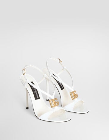 Dolce & Gabbana Patent leather sandals White CR2028A1471