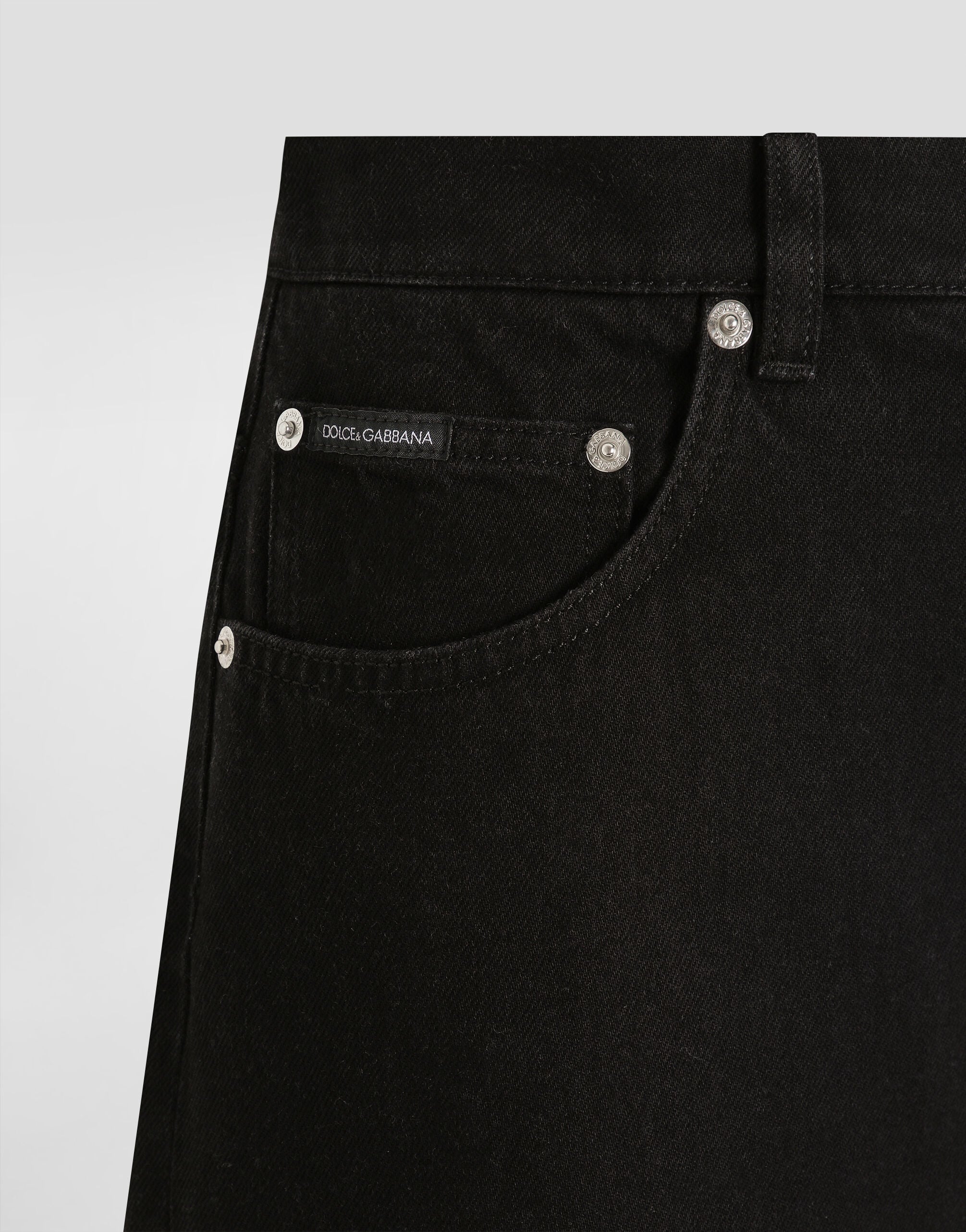パンツ DOLCE&GABBANA Multi-Pocket black denim 5-pocket denim trousers in Multicolor for Women | Dolce&Gabbana®