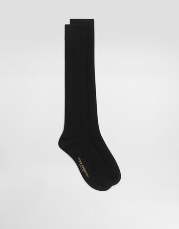 Dolce & Gabbana Ribbed socks Black FXP06TJGMGM