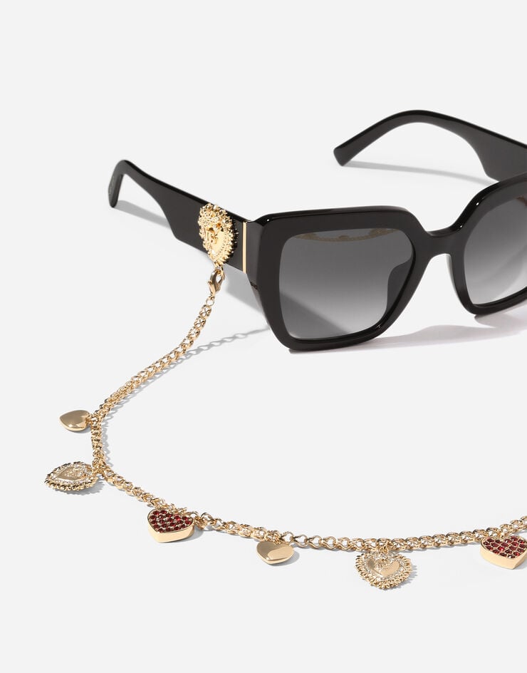 Dolce & Gabbana Lunettes de soleil Devotion Dolce & Gabbana Lunettes de soleil Devotion Noir VG4538VP187
