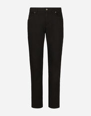 Dolce & Gabbana Regular-fit black wash stretch jeans White CS1735AN990
