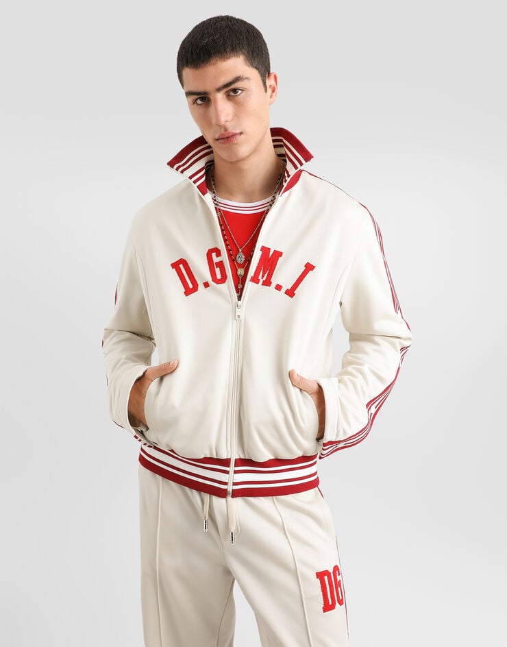 Dolce & Gabbana Technical piqué sweatshirt Dolce & Gabbana Technical piqué sweatshirt Beige G9CBQZHU7W0